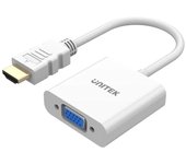 Adaptador hdmi - vga unitek, fullhd 60hz, blanco, m/h