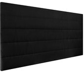 Cabecero tapizado gio | cabezal acolchado | tapizado en polipiel de alta gama | color negro | medida: 110x55x3cm (cama 105 cm)