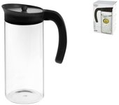 Jarra de vidrio borosilicato, 1,5 l, con asa h&h