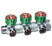 Colector de 3 vías macho-hembra con topes manuales far 3850 - 1