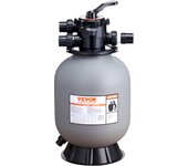 Vevor filtro de arena de 16 pulgadas de flujo hasta 35 gpm sistema de filtro de arena para piscina sobre el suelo con válvula multipuerto