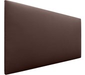 Dhome cabecero de polipiel liso cabeceros cabezal tapizado cama (polipiel chocolate, 110cm (camas 80/90/105))