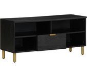 Mueble tv | mueble de salón | mesa de tv madera de ingeniería negro 100x33x46 cm cfw51169
