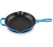 Le creuset padella doppio becco evolution in ghisa vetrificata, rotonda, diameter 23 cm, azzurro, 20182232200422