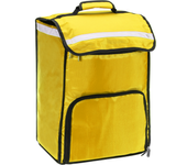 Nevera portátil amarilla 40 litros 34x47x25cm, mochila bolsa isotérmica para picnic, camping, playa, entrega de