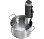 Sous vide, roner, cocina baja temperatura, temporizador 99 h, temperatura 0º a 90ºc, 7/8 l./min., proficook, negro/plata, sv1126 800