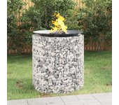 ?chimenea de gaviones? hierro galvanizado de 100 cm