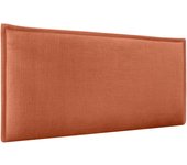 Dhome cabecero de lino natural liso con ribete cabezal tapizado cama dormitorio moderno top trending (naranja, 105cm)