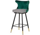 Taburete bar velvet verde clinton 46x53x105 cm