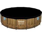 Cubierta para piscina redonda diámetro 488 cm con marco bestway 58249