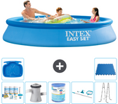 Paquete de piscina - intex - alrededor - 305x305x61 cm + accesorios a482