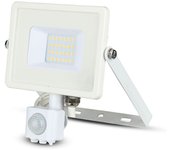 Samsung 20w led chip beacon con sensor de movimiento y crepuscular e interruptor de bloqueo manual blanco 6400k ip65