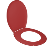 Sensea - essential asiento de inodoro - ovalado - plástico termo-suave - rojo - acabado brillante
