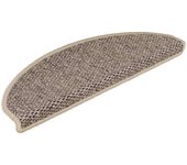 Alfombra autoadhesiva escalera sisal 30 uds | alfombras de escalera | tapetes de escalera beige oscuro cfw116867
