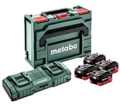 Energy pack 18v metabo 4 batt.8,0 ah lihd + carg. asc 145 duo + metabox - 685135000