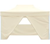 Carpa plegable profesional con 4 paredes acero color crema 3x4m