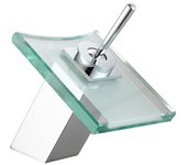 Grifo de lavabo cristal cascada modelo tigris