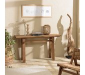 Alida - consola 140x40cm en madera de teca recuperada