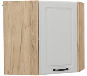 Vicco armario colgante de esquina r-line, blanco casa de campo, 57 cm