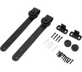 Kit de minipuerta corrediza con riel deslizante para puerta de granero, para puerta de doble hoja con una sola hoja