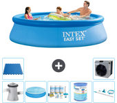Paquete de piscina - intex - alrededor - 305x305x76 cm + accesorios a979