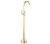 Valaz grifo tótem de lavabo exenta/ bañera dorado cepillado monomando - serie ebro