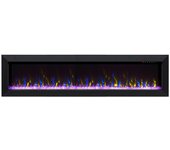 Chimenea eléctrica con marco metal negro munich 72 183cm