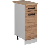 Vicco mueble bajo de cocina r-line, roble dorado, 30 cm et roble
