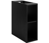 Estante de baño, negro mate, 20 x 57 x 46 cm