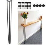 Patas de muebles - set de 4 diy varillas de cajón y mesa altura 72cm- negro-3 diy varillas de metal para muebles de mesa