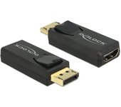 Adaptador displayport a hdmi activo premium delock - dp 1.2 / hdmi 1.4 (4k 30hz) / negro