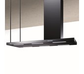 Baraldi – campana isla elea 176x60 cm. - negro – chimenea derecha – 900 m3/h
