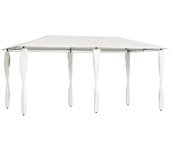 Cenador de jardín con cubiertas de postes crema 3x6x2,6 m 160 g/m² cfw97285