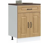 Maison exclusive - mueble bajo de cocina kalmar roble artesanal madera ingeniería