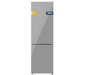 Frigorífico combi bolero coolmarket combi 250 grey glass e