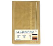 Cortina mosquitera de exterior marquisette emplomada en 8 tamaños diferentes liso beige cm. 200 x 250