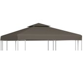 Lona cenador superior 2 niveles 310 g/m2 3x3 m taupe