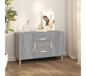 Aparador | aparador de comedor | armario de cocina de madera de ingeniería gris sonoma 100x36x60 cm cfw39960