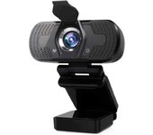 Cámara web hd de 1080p con enfoque automático de 110° gran angular y micrófono estéreo (color: w8 con tapa)