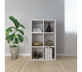 Estantería/aparador | aparador de comedor | armario de cocina madera de ingeniería blanco 66x30x98 cm cfw13249