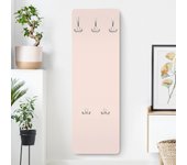 Perchero de pared percha de pared madera colgador de pared moderno perchero infantil de pared rosa 935 - habitación infantil - 105 x 34 cm