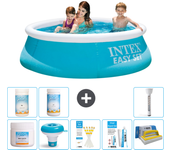 Paquete de piscina - intex - alrededor - 183x183x51 cm + accesorios