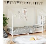 Maison exclusive - estructura de cama para niños madera de pino blanco 80x200 cm