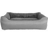 Cama para perros love 62x50x17cm gris claro