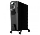 Cecotec radiador eléctrico de aceite ready warm 5850 space 360º black. 11 módulos bajo consumo 2500 w 3 niveles de potencia protección