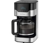 Cafetera de goteo programable, 12 a 14 tazas 1,5l, válvula antigoteo, mantiene café caliente, led 24h, proficook, negro/plata, ka 1169 900