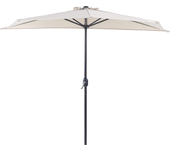 Beliani sombrilla semicircular 270 cm galati beige
