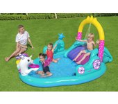 Bestway piscina hinchable parque de juegos unicornio 274x198x137 cm +2 años jardin 53097