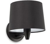 Faro conga - aplique de pared con pantalla negra, e27