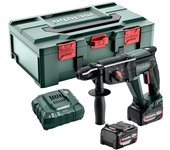 Taladro percutor metabo kh 18 ltx 24 - 2 baterías 4,0 ah, cargador - 601712510a